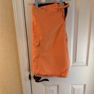 Salt Life Orange Cargo Men's Shorts